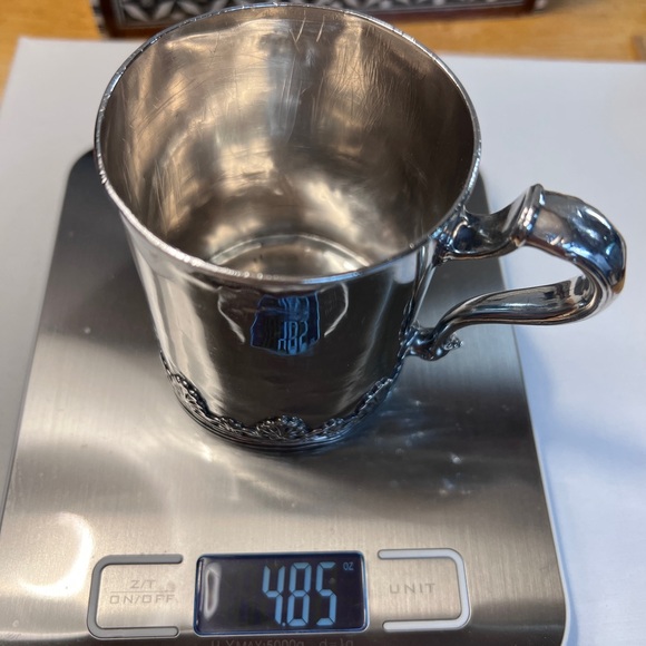 Vintage Engraved Sterling Silver Cup, 4.9 Oz - Picture 4 of 5